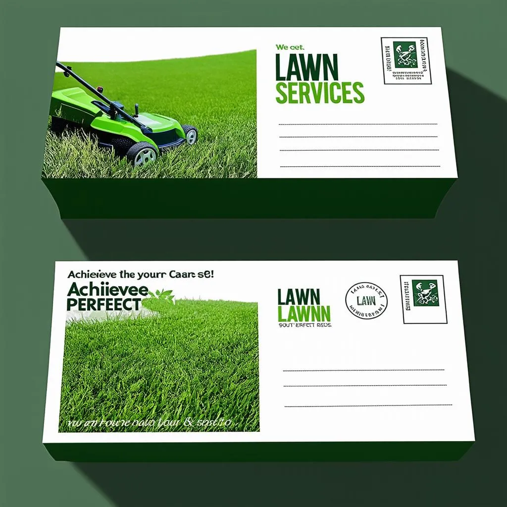 Lawn Care Postcard Design