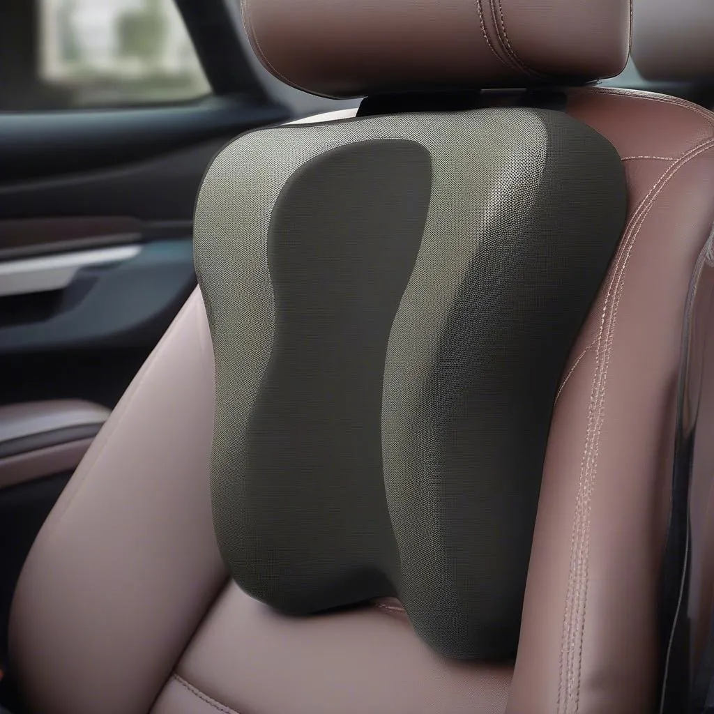 This lumbar support car seat pillow is designed to provide targeted support for your lower back.