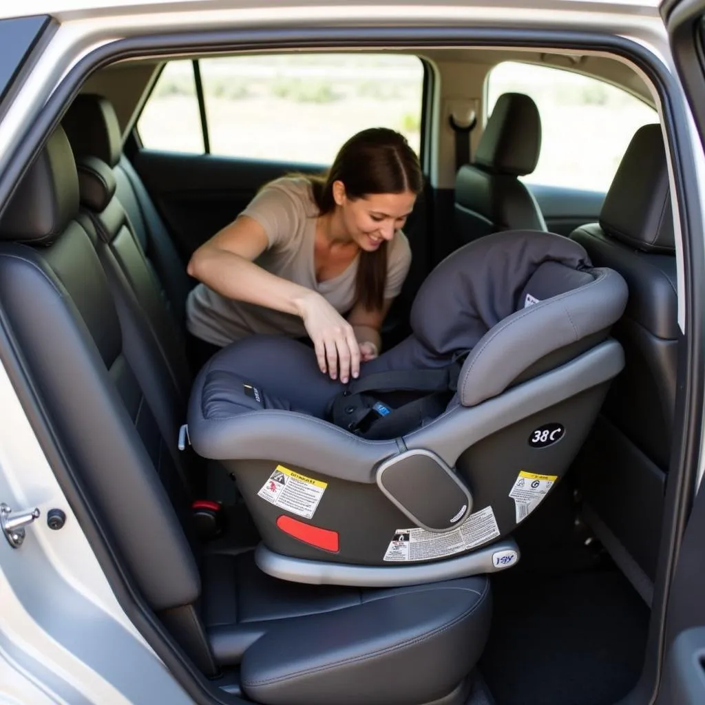 Maxi Cosi Emme 360 car seat installation process