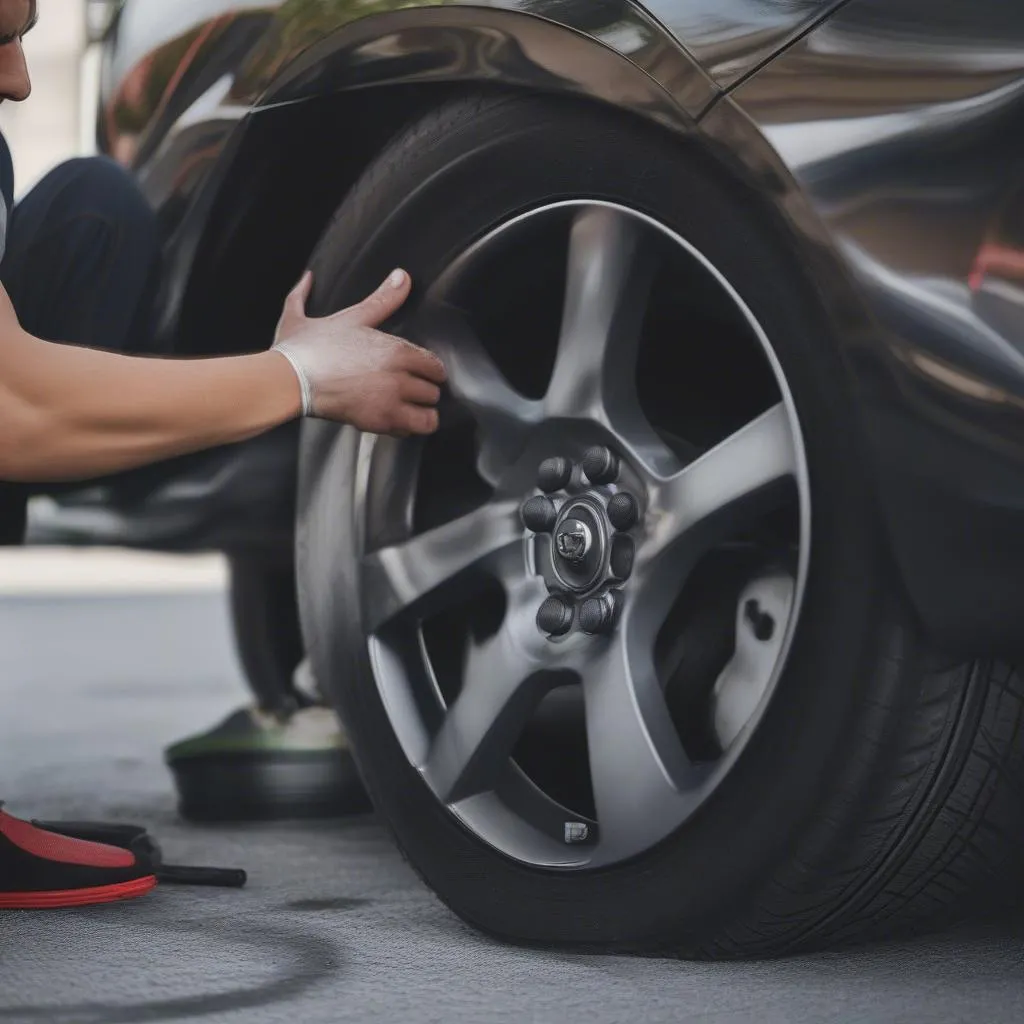 Changing a Tire on a Mazda 3