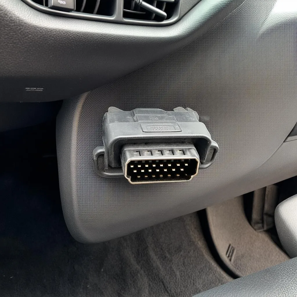 OBD-II Port Location on a Mazda Protege5