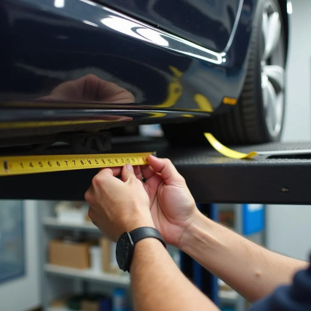 Measuring Car Height for Lift Clearance