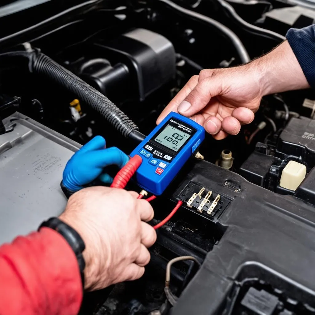 Mechanic Checking OBD Port