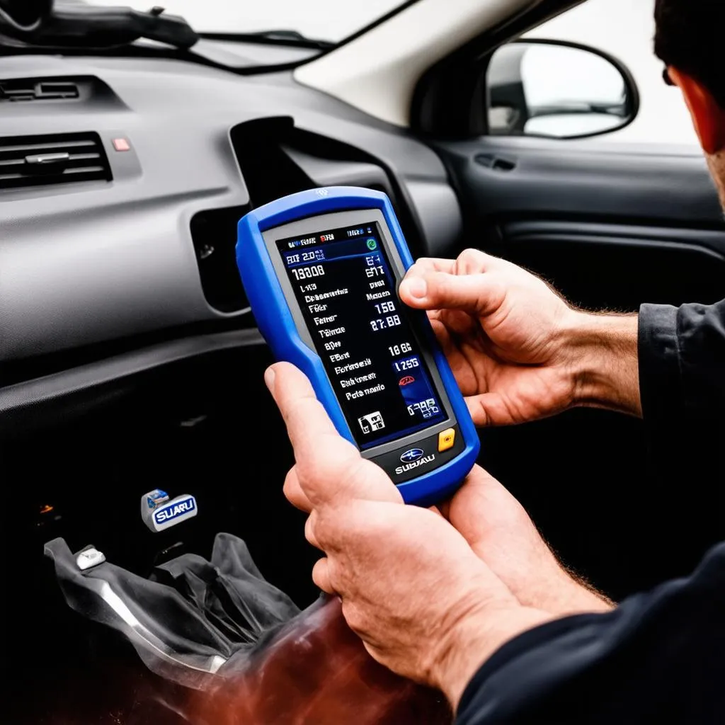 OBD-II Scanner in Use