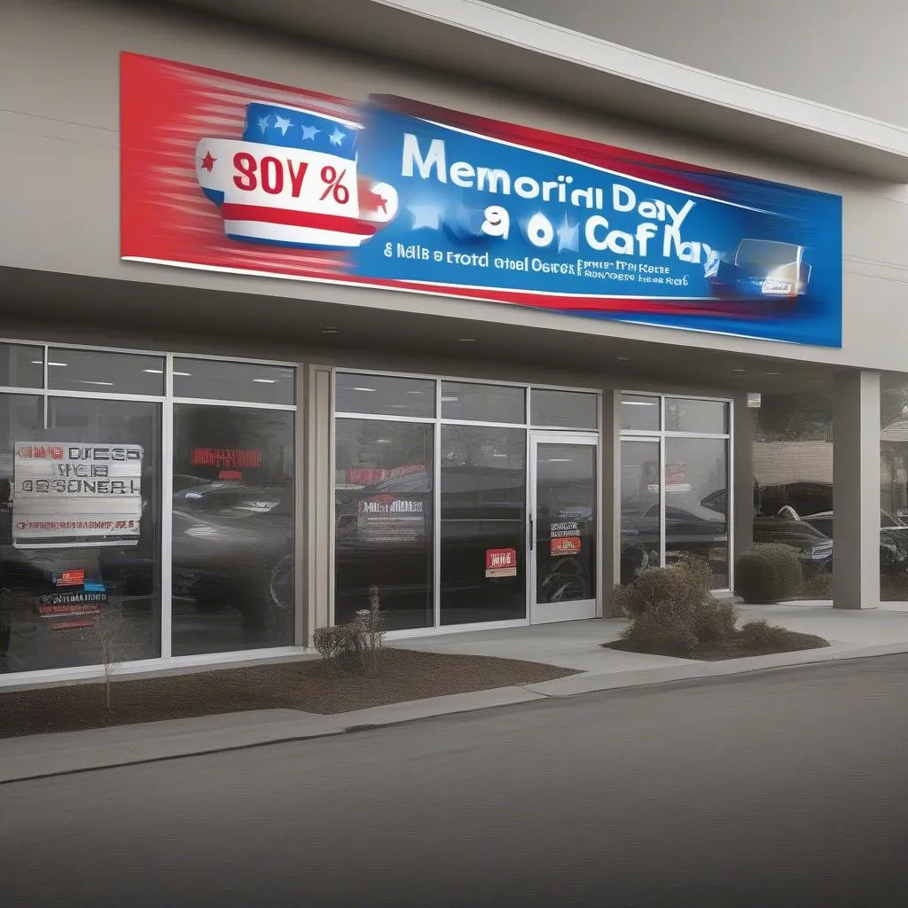 Memorial Day Car Sale Promotion