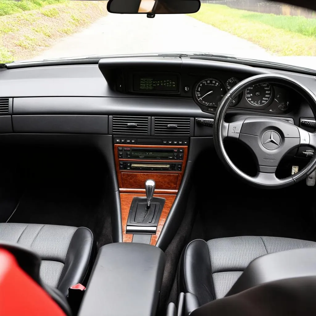 Dashboard of a 1999 Mercedes SL500