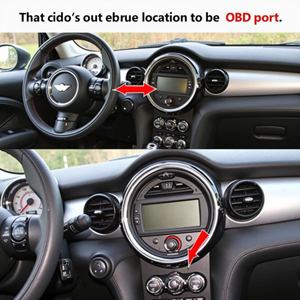 2012 Mini Cooper OBD Port Location