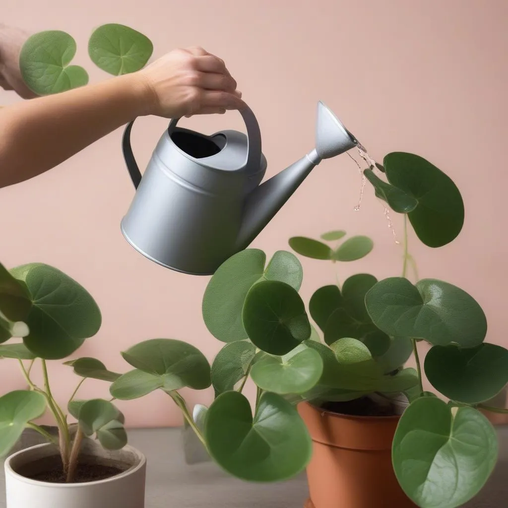 how to water a moon valley pilea