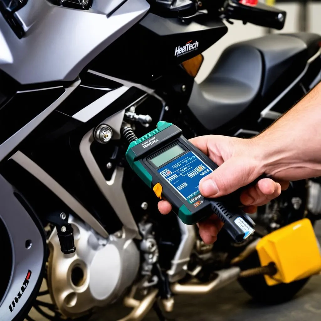 Motorcycle Mechanic using OBD-H01