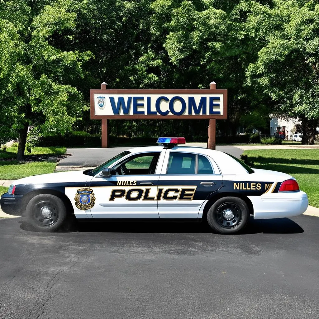 Niles MI Police Car