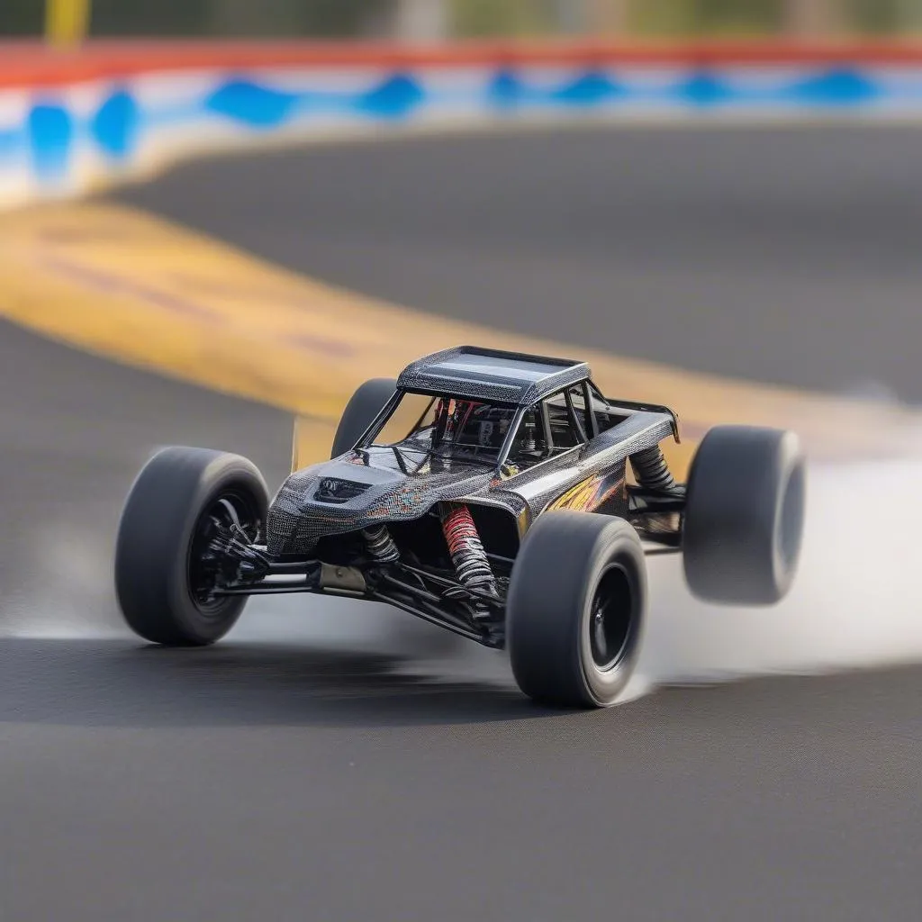 Nitro RC Car 1/10 Speed Test