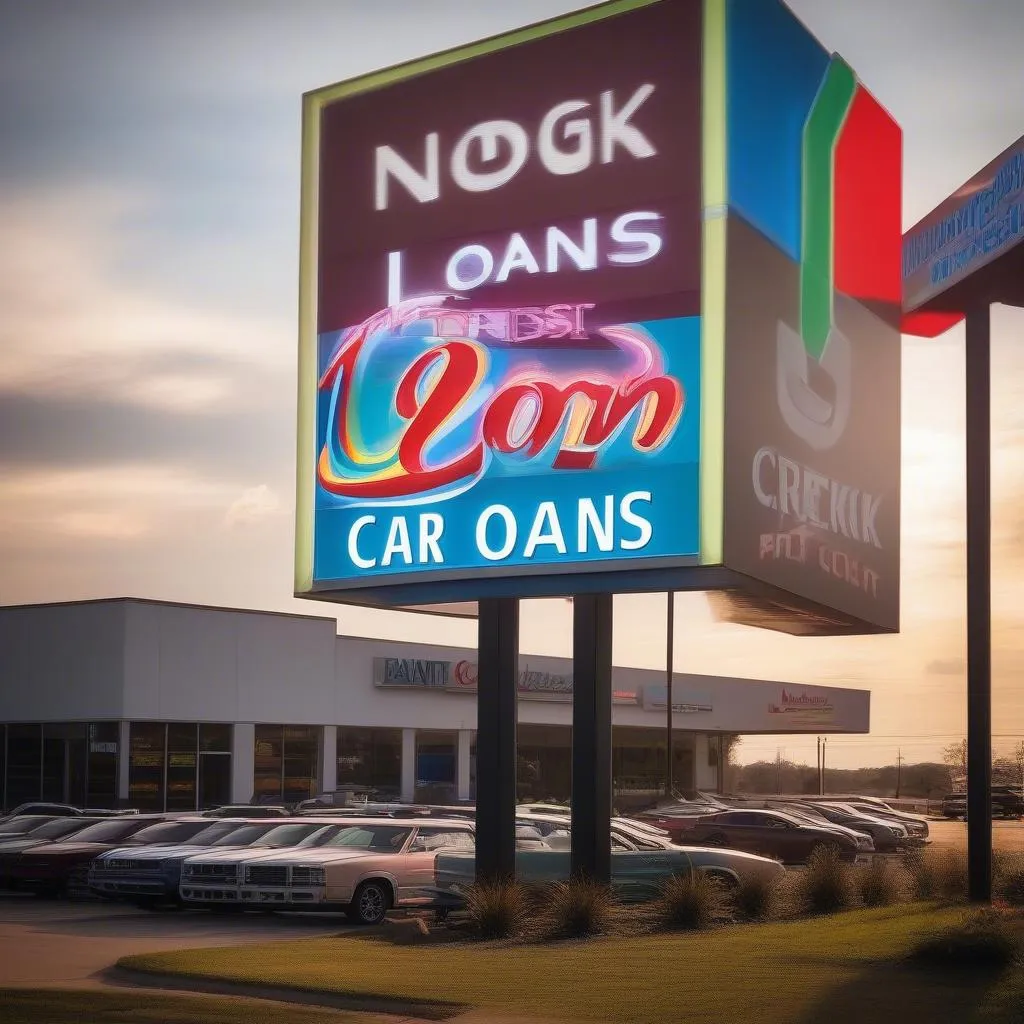 No credit check car lots Fort Smith AR: Dealership sign