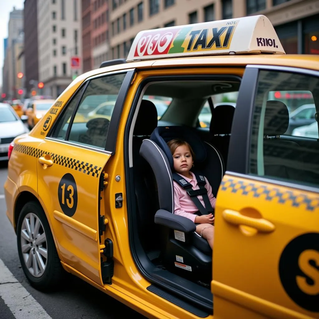 NYC Taxi with Car Seat