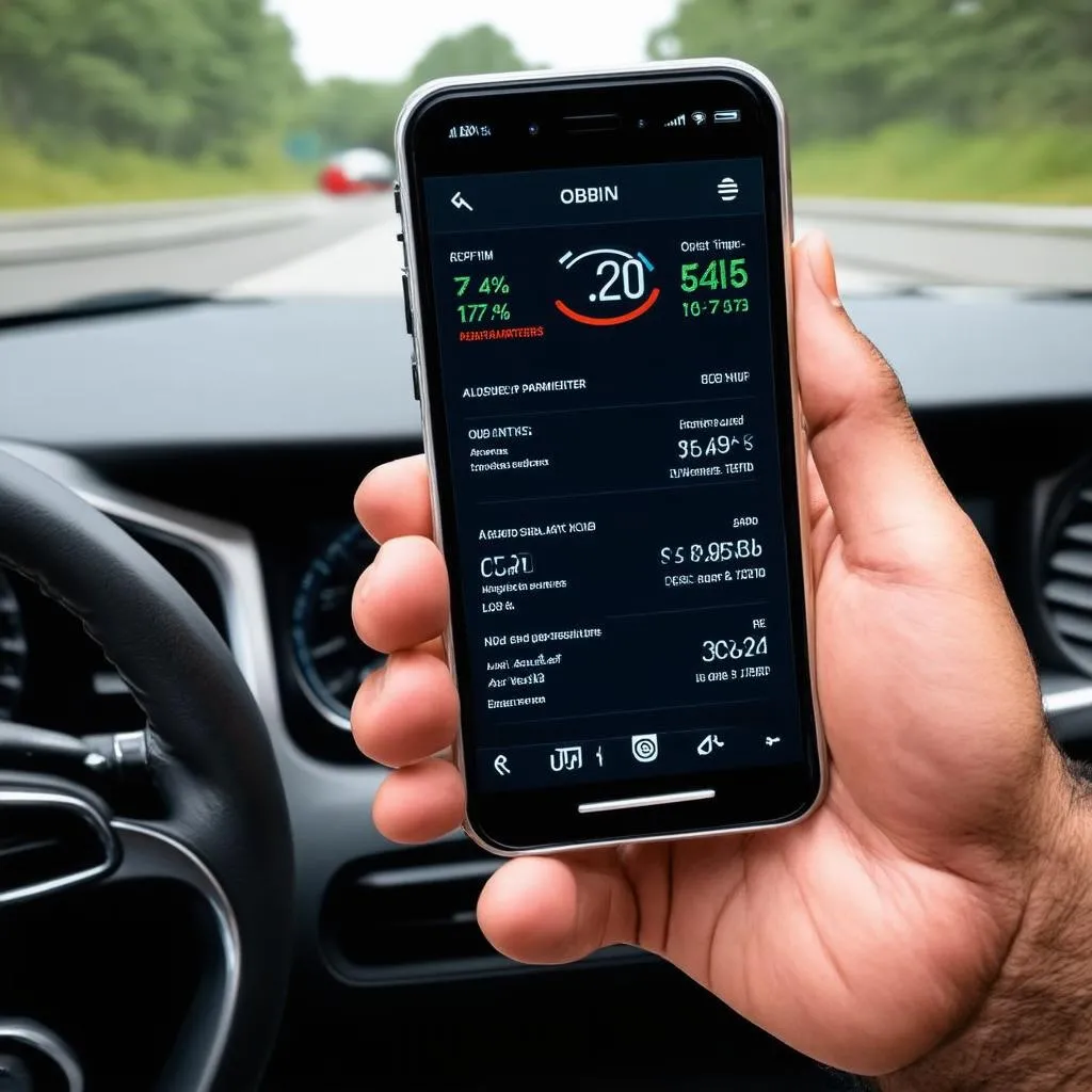 OBD app interface