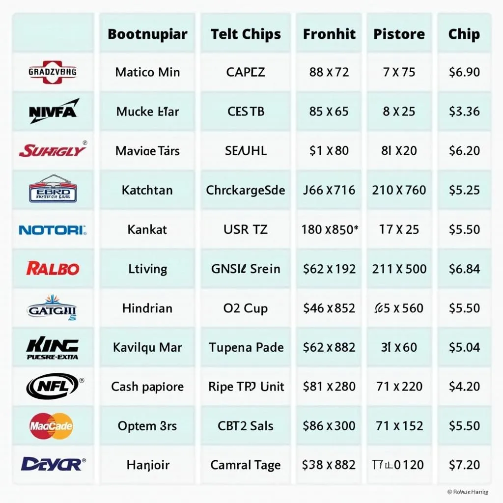 OBD Chip Compatibility Chart