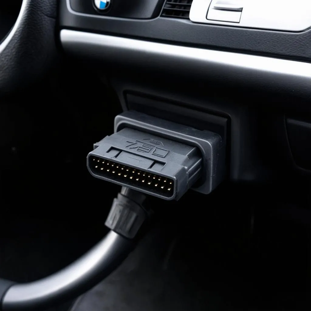 OBD connector location on a 2007 BMW 750li