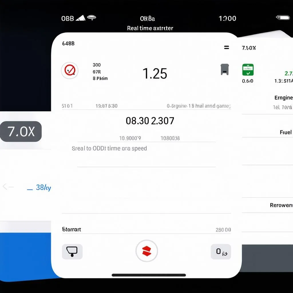 OBD Data on Screen