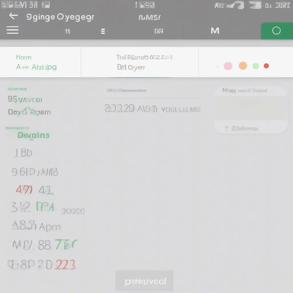 OBD Elm327 displaying engine oxygen sensor readings