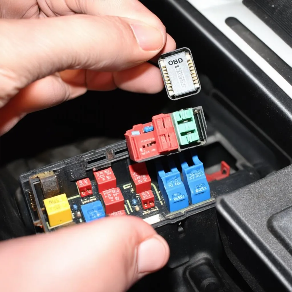 Replacing the OBD fuse