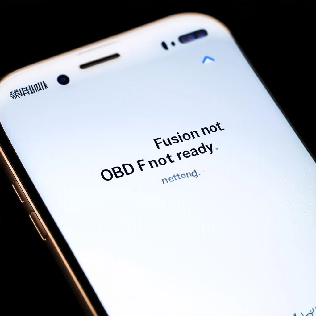 OBD Fusion Not Ready Message on iPhone