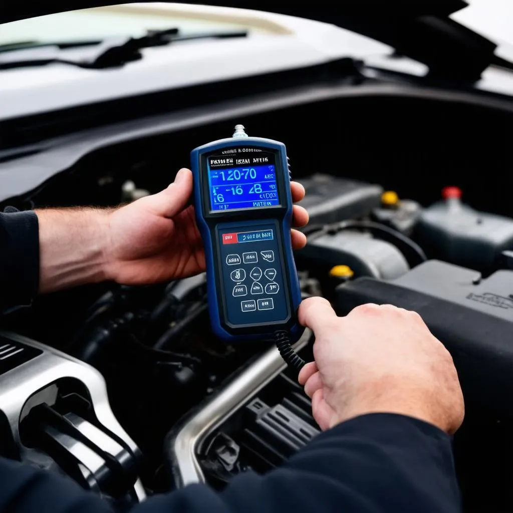 OBD II scan tool reading live data