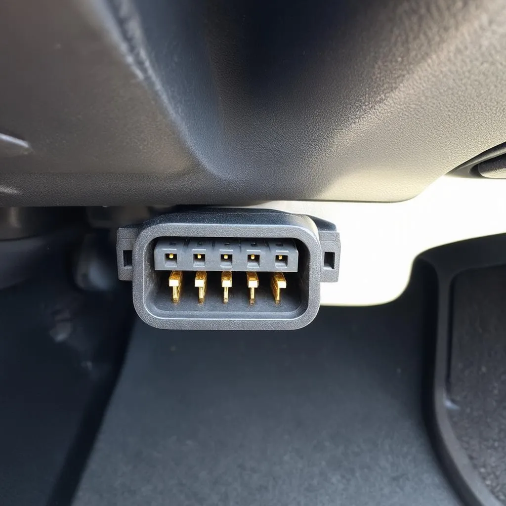 OBD plug location on a 1995 Honda Accord