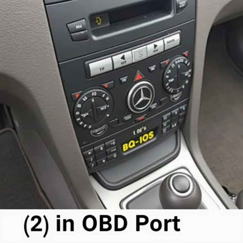 OBD port location on a 2010 Mercedes C300