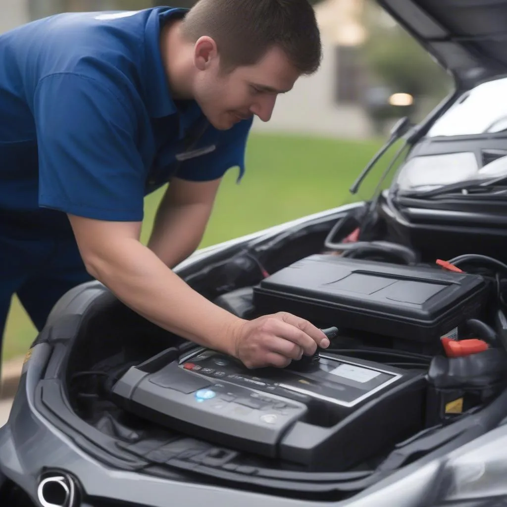 Connecting Diagnostic Tool to OBD Port