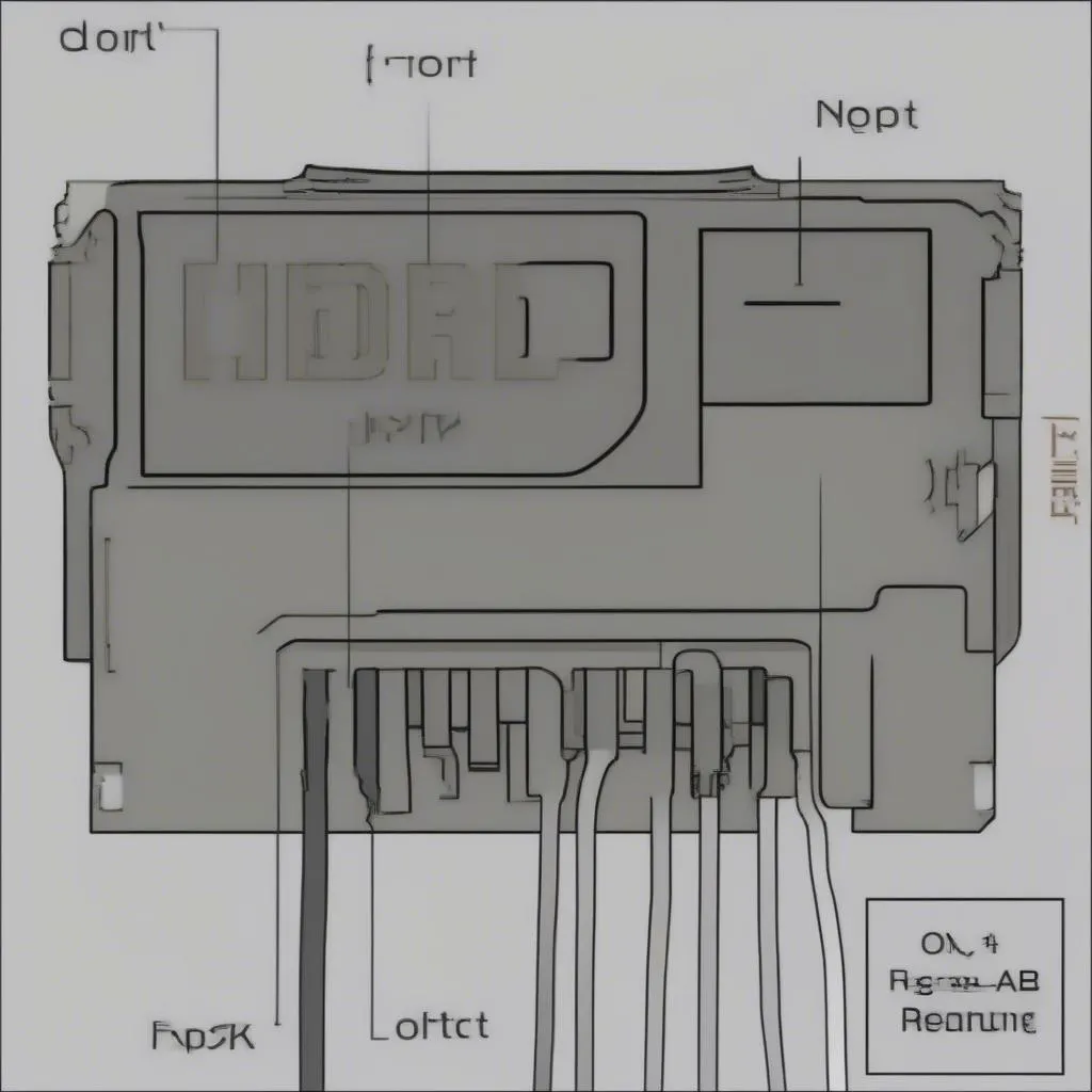 OBD Port Connector on a 2001 Buick LeSabre