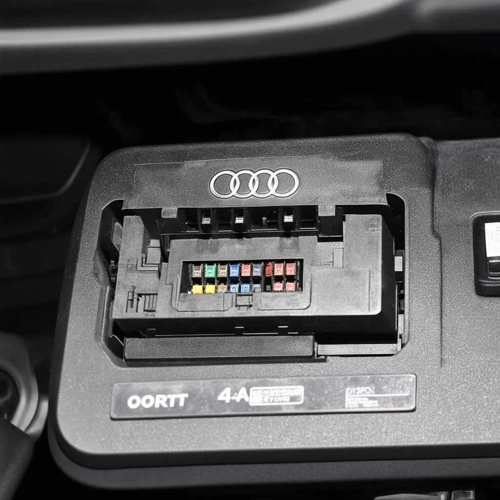 Audi A4 OBD fuse location