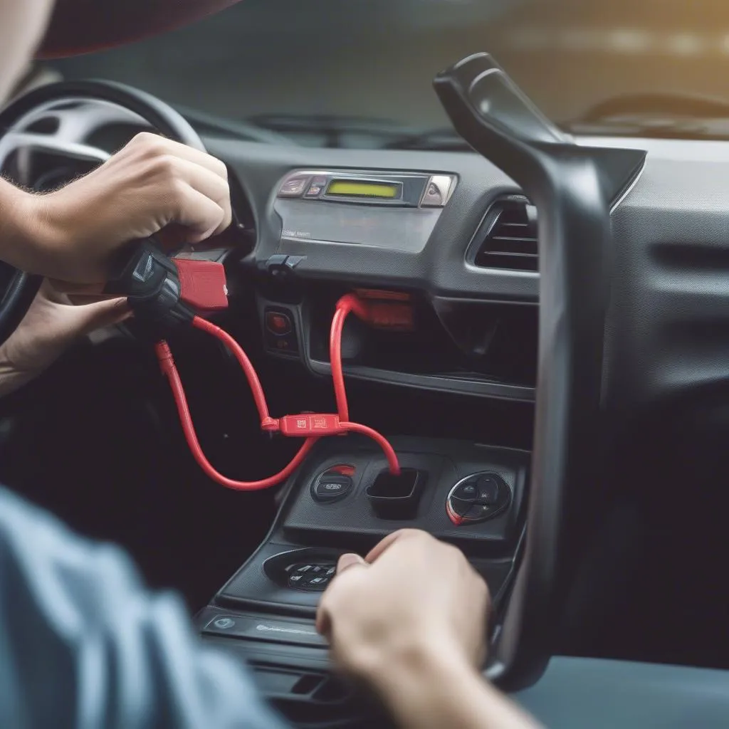 OBD Port Lock in Action