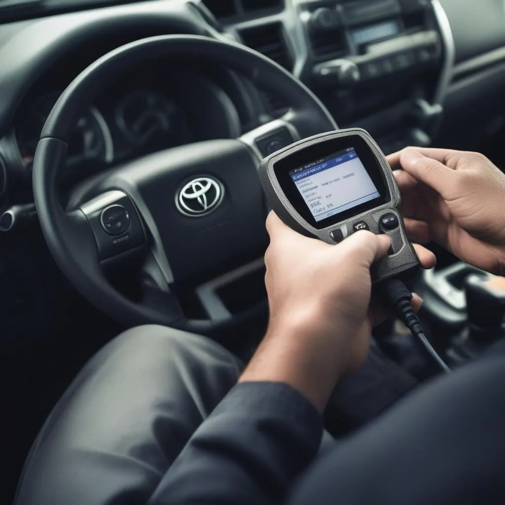 OBD Port on a Toyota Tacoma