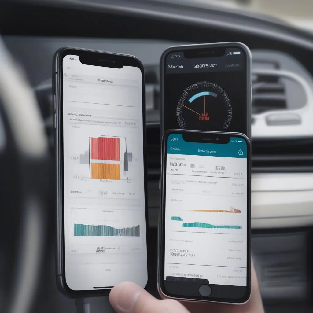 Using an OBD reader connected to an iPhone to diagnose car problems