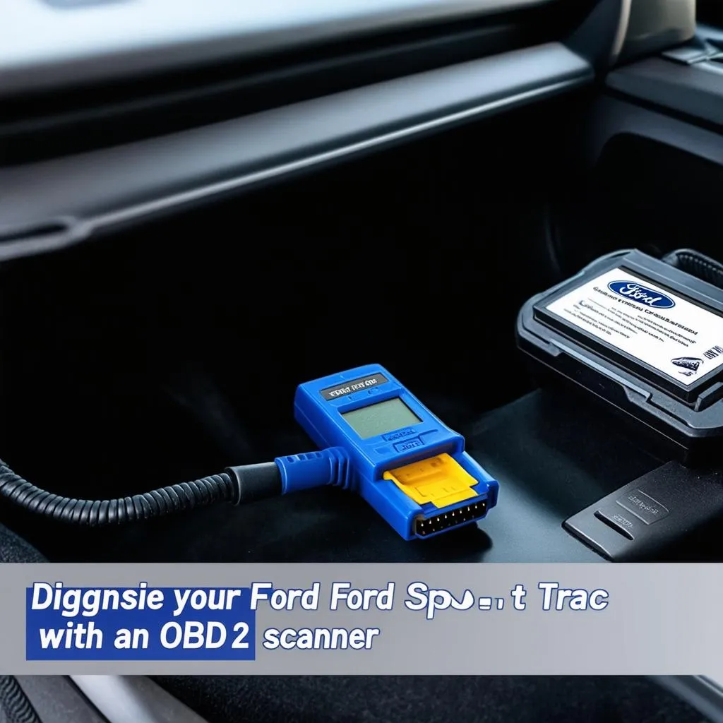 OBD Scanner Connected to Ford Escape