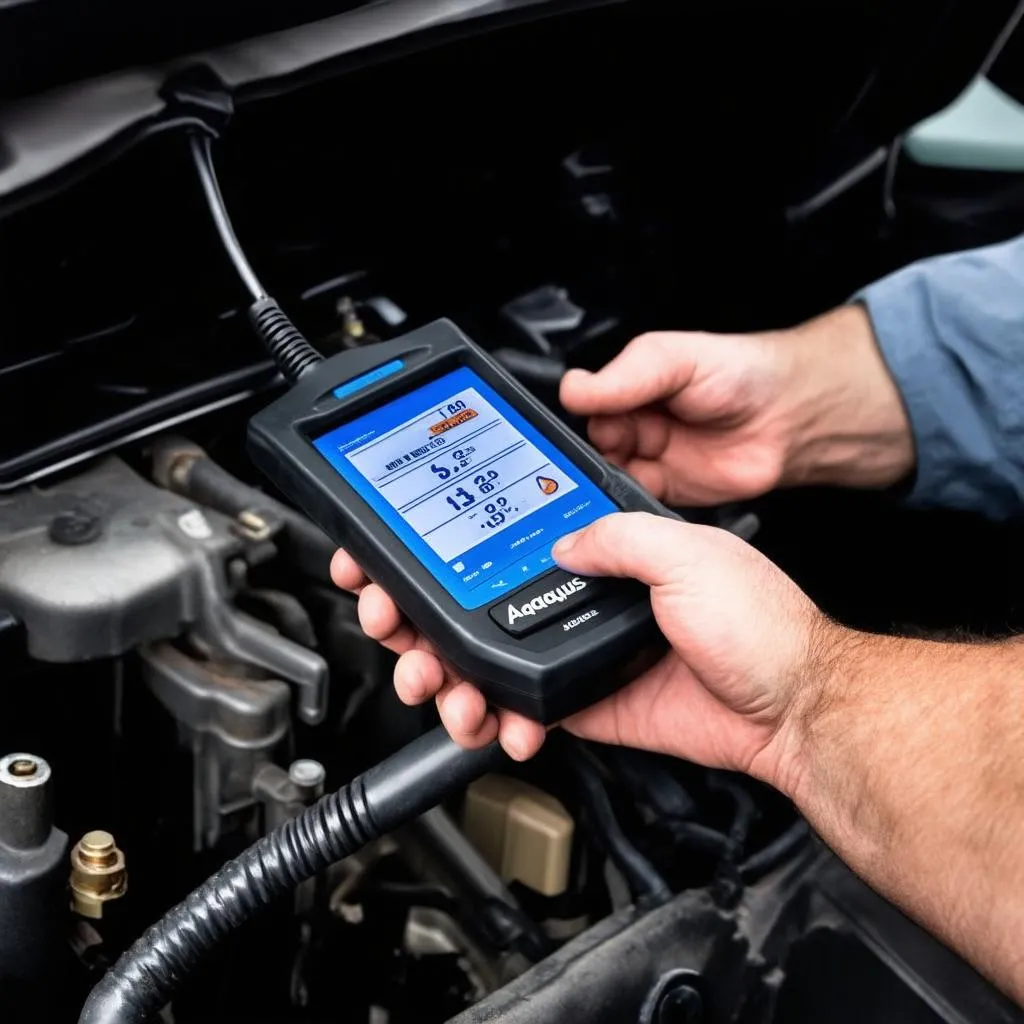 OBD Scanner connected to a car