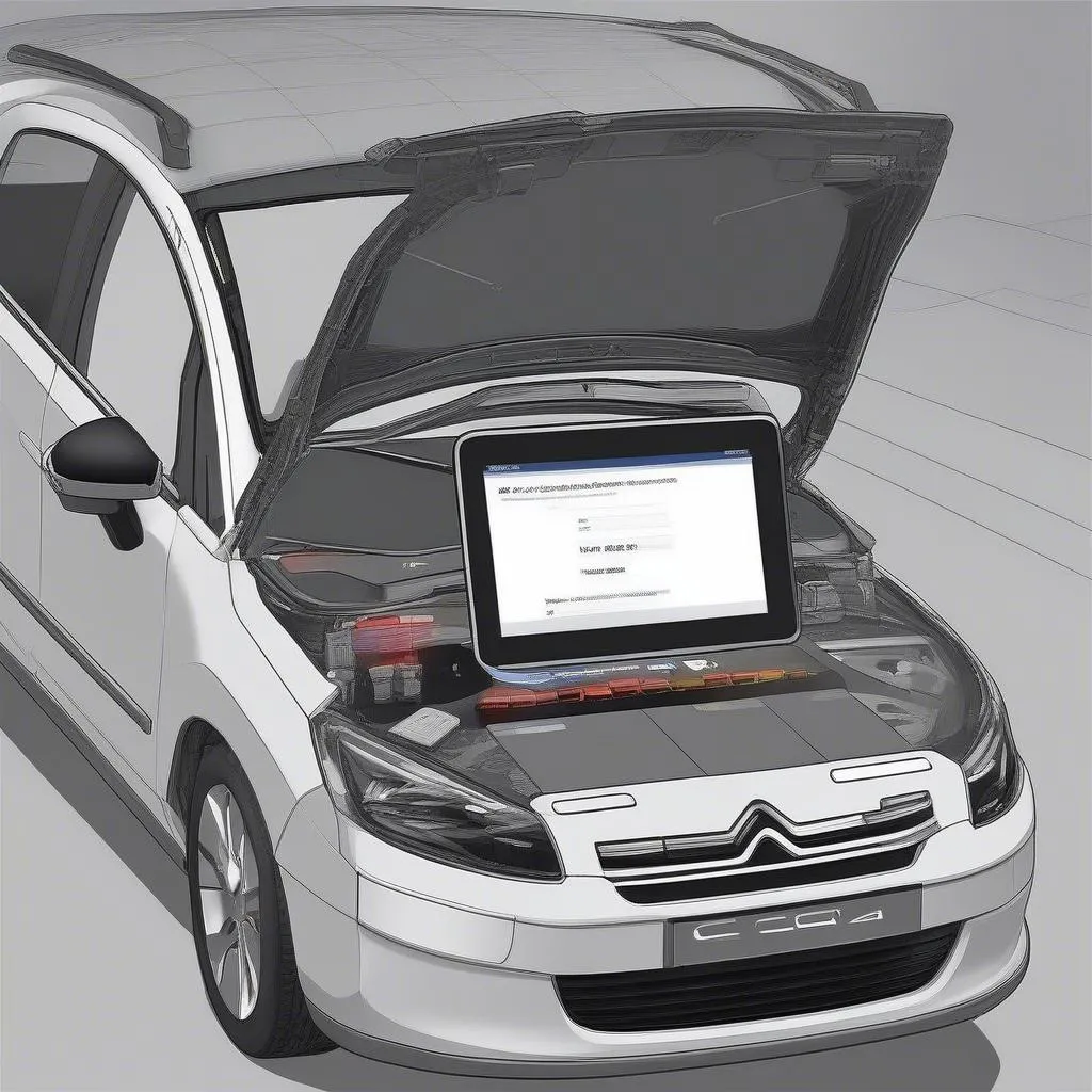 2013 Citroen C4 OBD Port Connection - Diagnostic Scanner