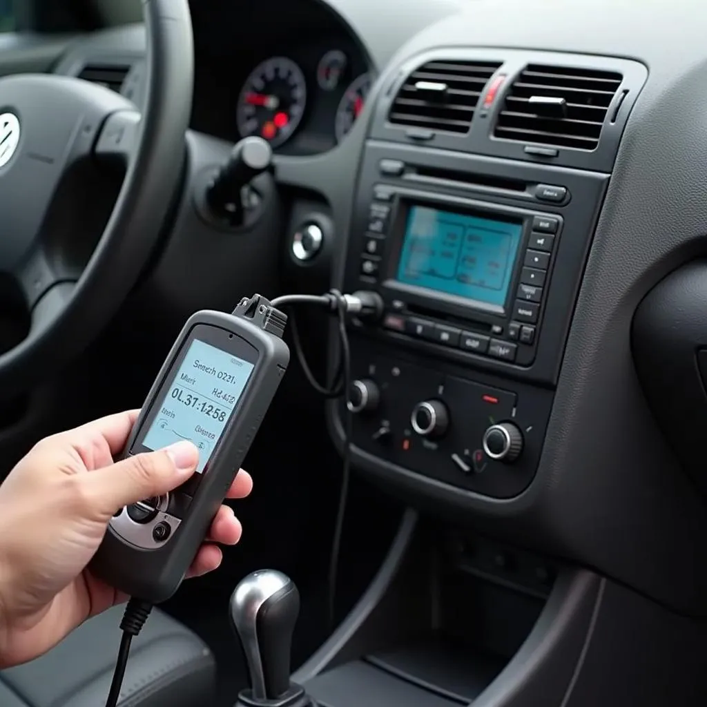 OBD Scanner Connected to 2003 Passat