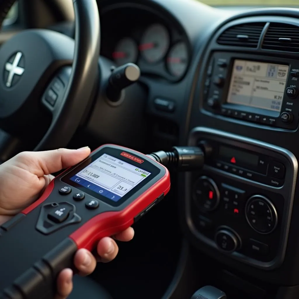 OBD Scanner in Use