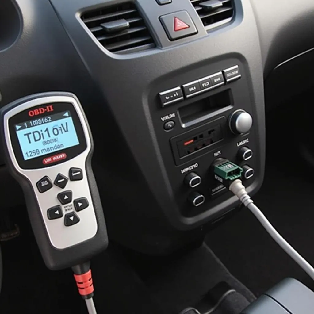 OBD-II Scanner Connected to a 2008 Honda CR-V