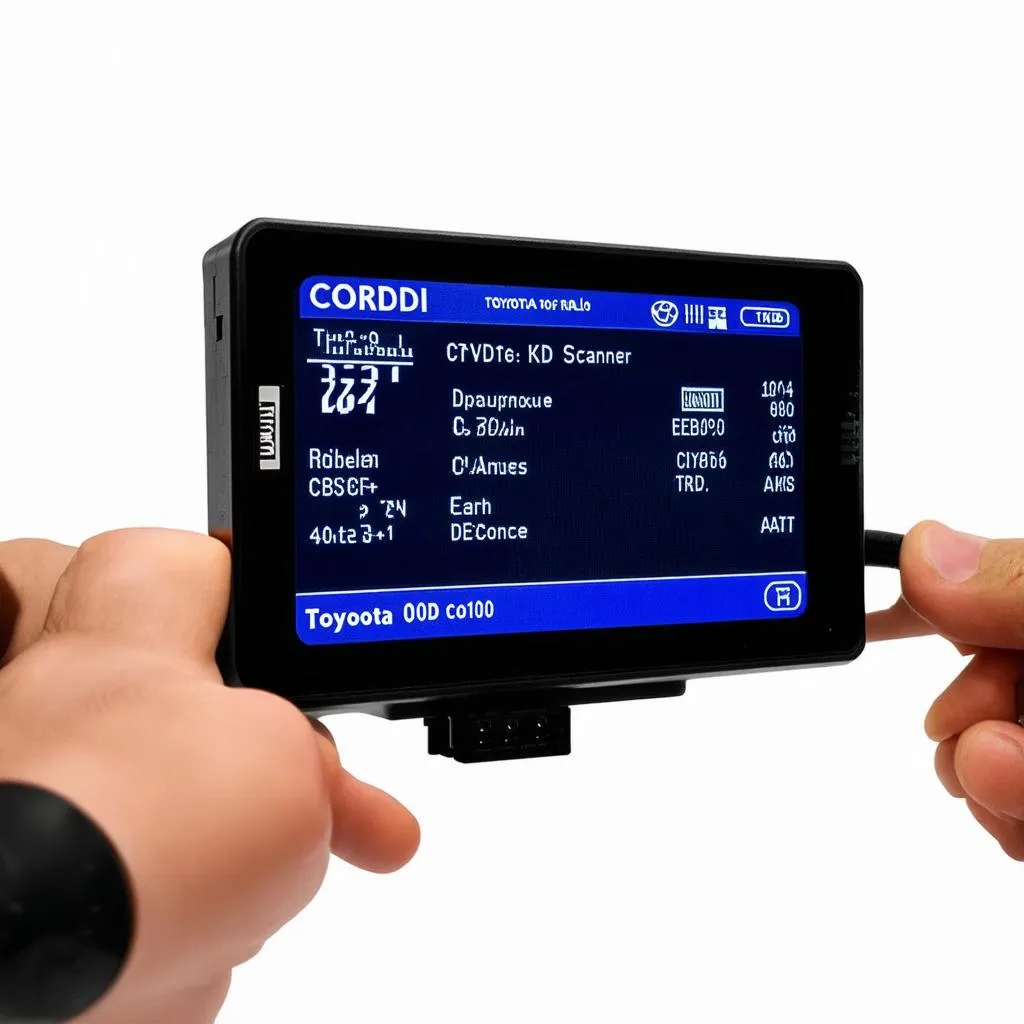 OBD Scanner Connected to OBD Port