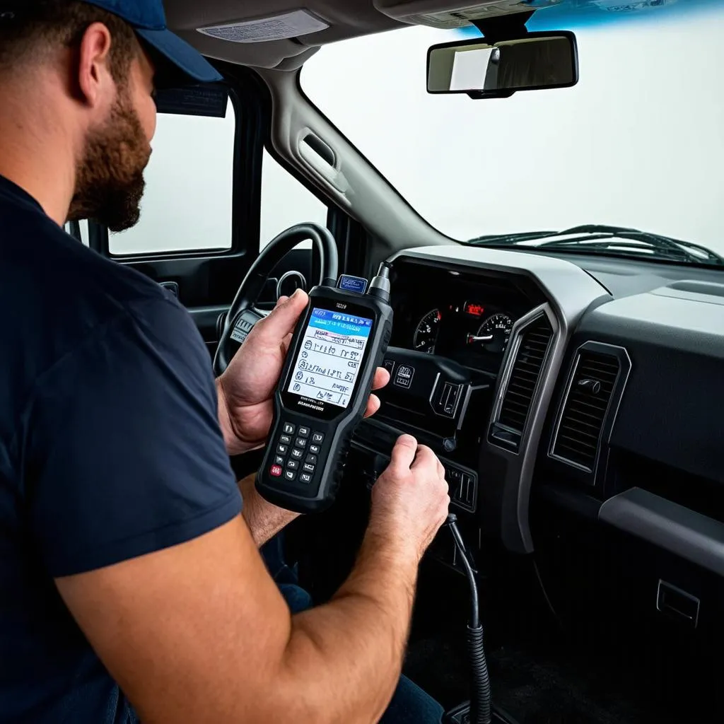 OBD Scanner in Use