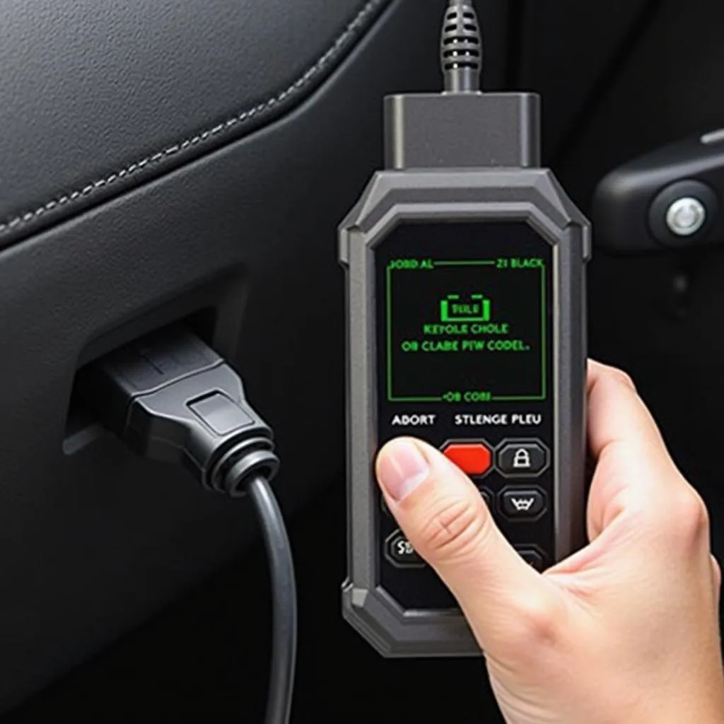 OBD Scanner in Use