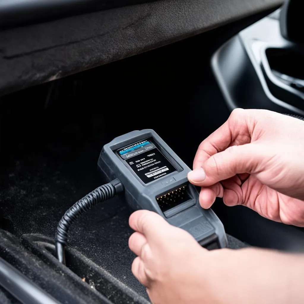 OBD Scanner in Use