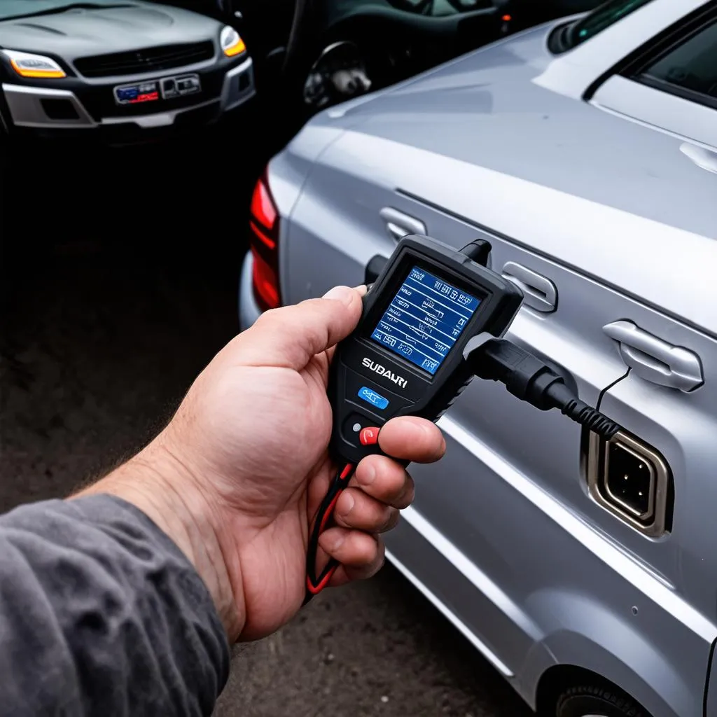 OBD Scanner connected to Legacy GT