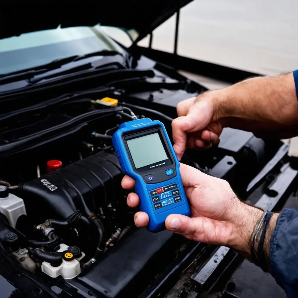 OBD Scanner in use