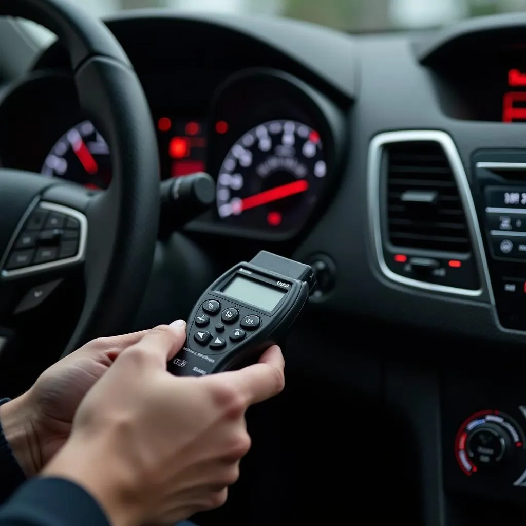 OBD Scanner in Use