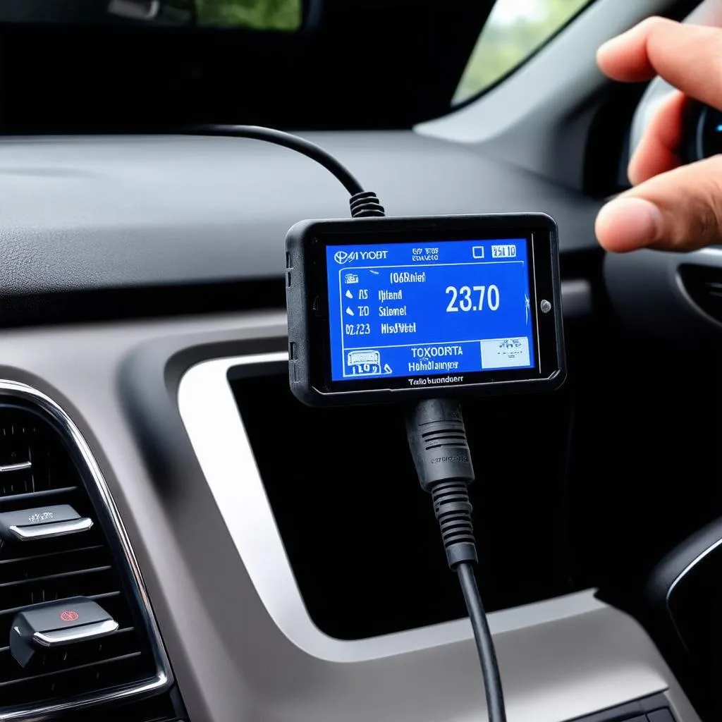 obd-scanner-connected-to-toyota-highlander