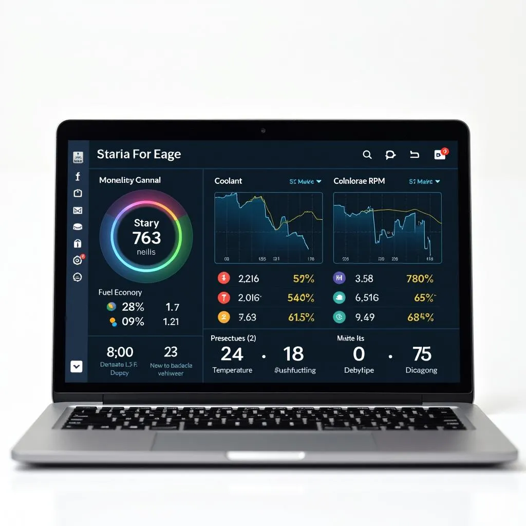 OBD software dashboard display