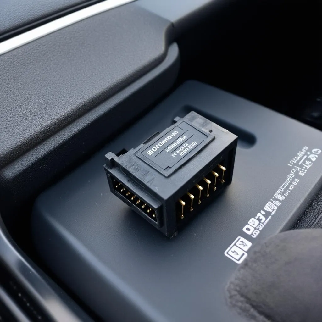 OBD1 Port on a 1990s Honda Integra