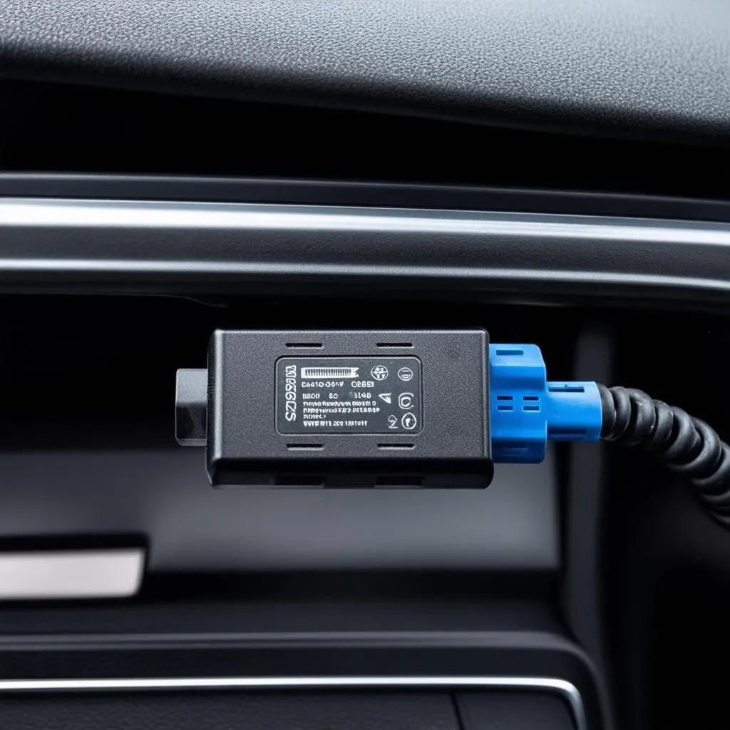 OBD2 Adapter Connected to a Honda